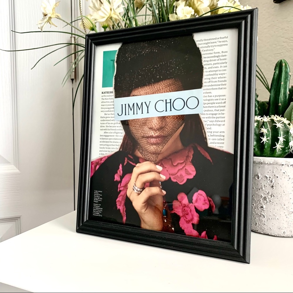 Luxury Editorial Fashion Collage Wall Art Elegant Glam Decor